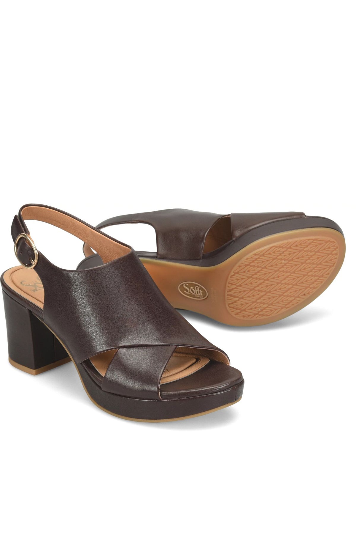 Liv Platform Slingback Chocolate