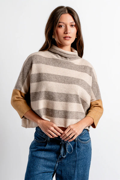 London Stripe Crop Sweater