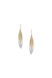 Long Double Layered Leaves Earring