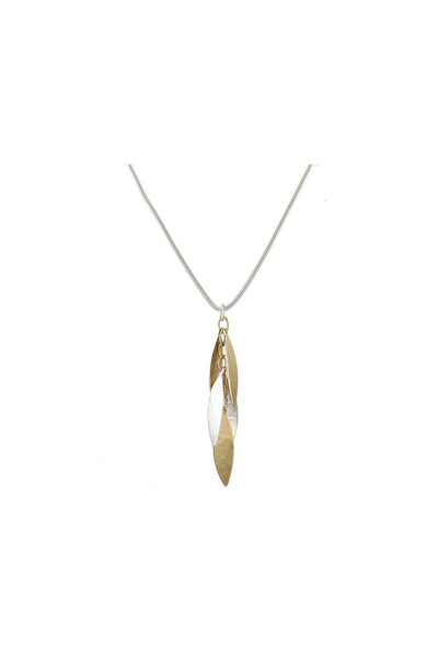 Long Layered Leaves Necklace