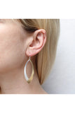 Long Overlap Swoops Earring