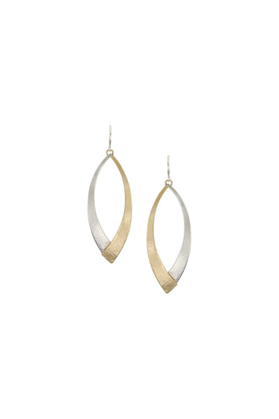 Long Overlap Swoops Earring