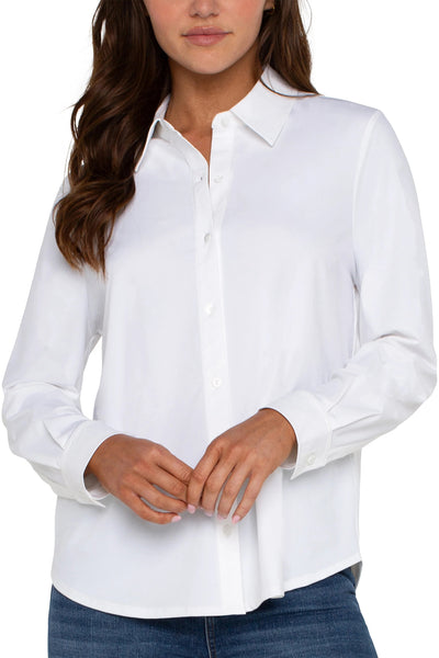 Long Sleeve Button Front Shirt