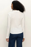 Long Sleeve Textured Top Chalk