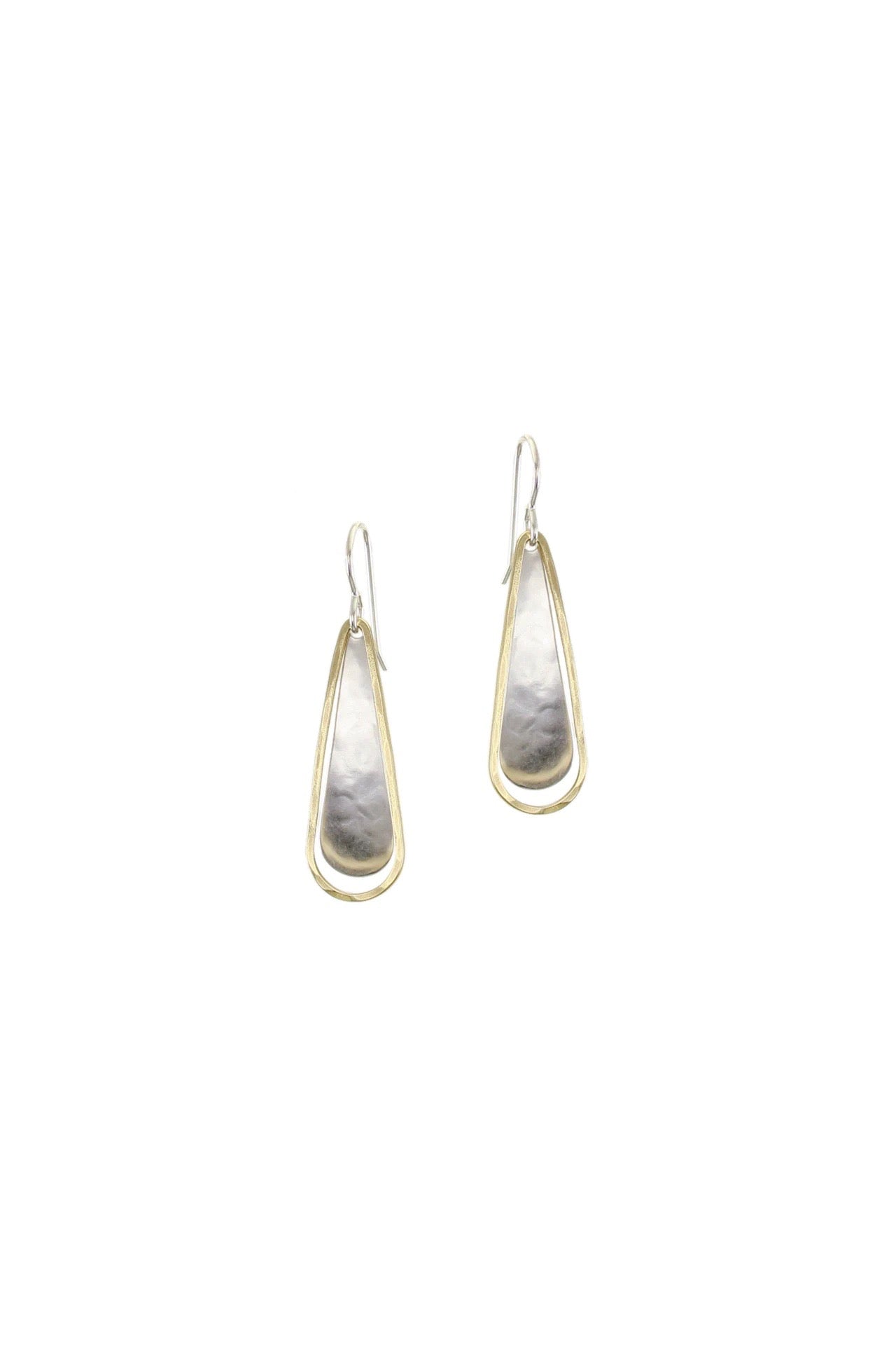 Long Teardrop with Cutout Teardrop Earring