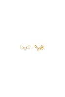 White Lots of Love Heart Studs