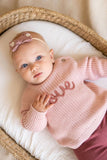 Love Embroidered Chunky Baby Sweater