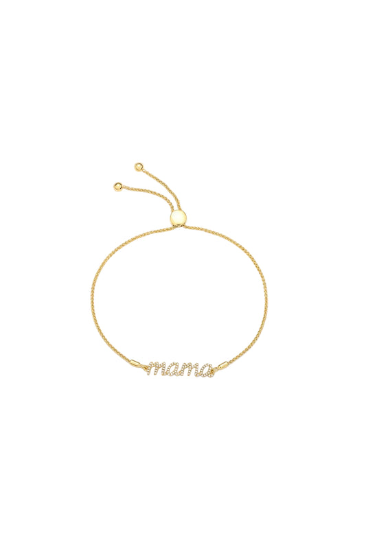 Love You Mama Bolo Bracelet Gold