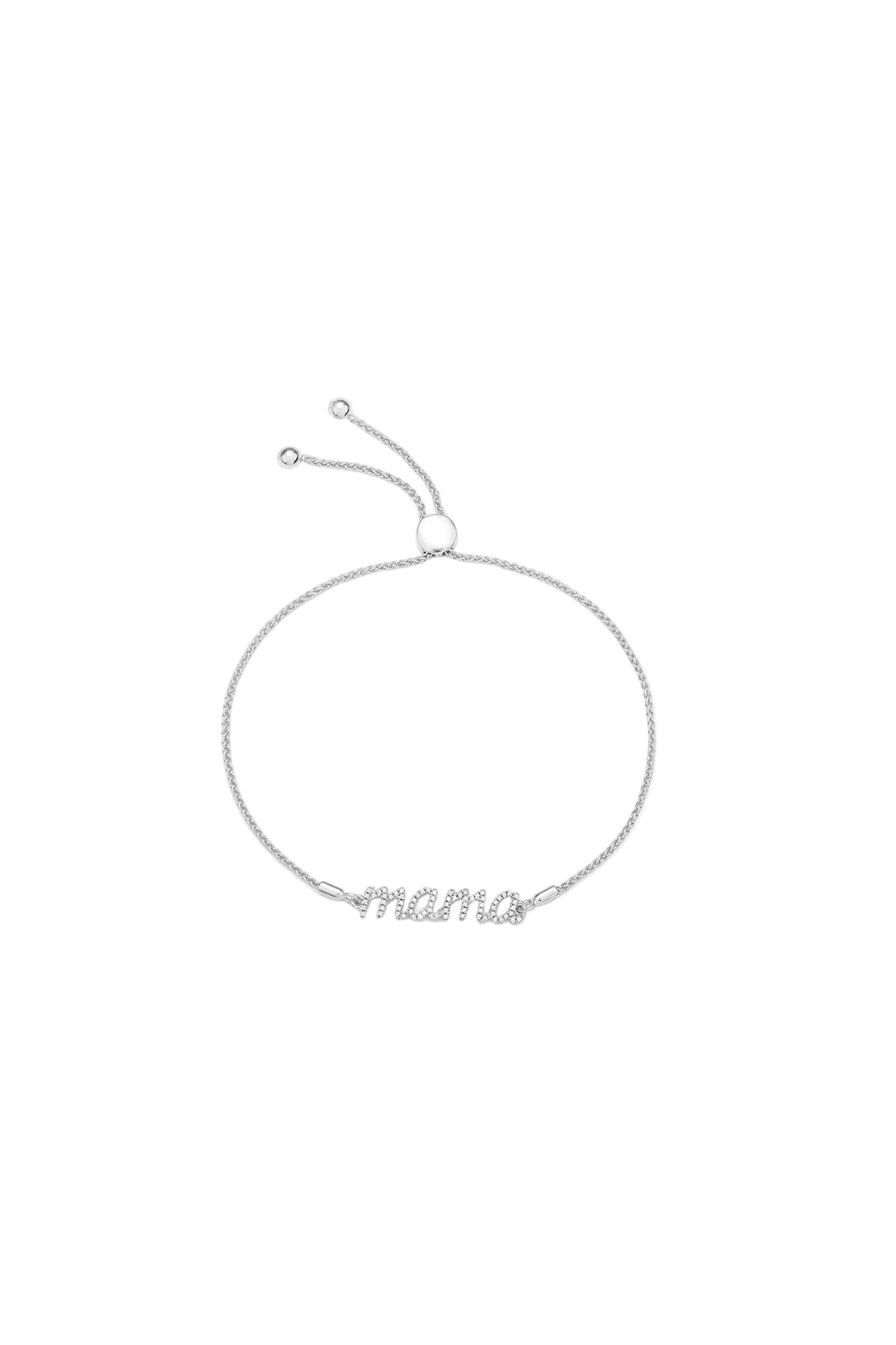 Love You Mama Bolo Bracelet Silver