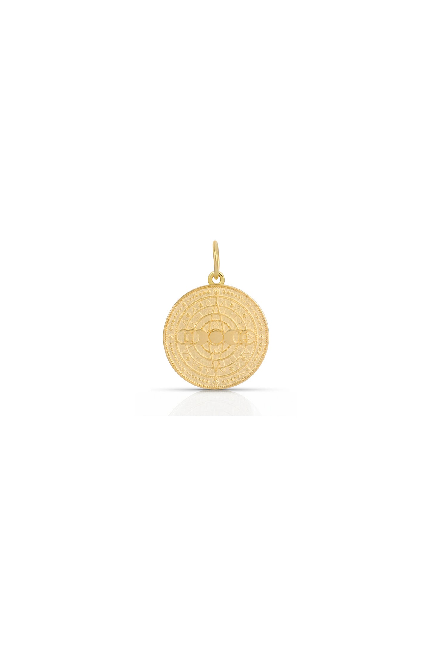 Lunar Phases Coin Charm