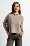 Aja London Boxy Turtleneck Taupe