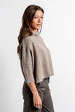 Aja London Boxy Turtleneck Taupe