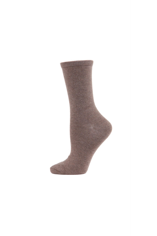 Cashmere Blend Crew Sock Hemp Heather