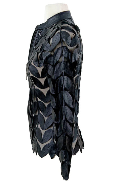 Leather Leaf Black Jacket