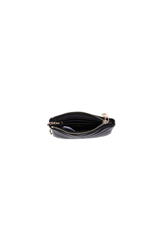 Mackenzie Quilted Chevron Wallet Black