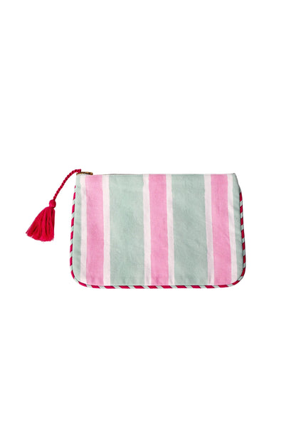 Mah Jongg Menagerie Canvas Pouch