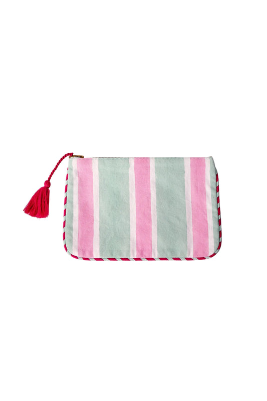 Mah Jongg Menagerie Canvas Pouch