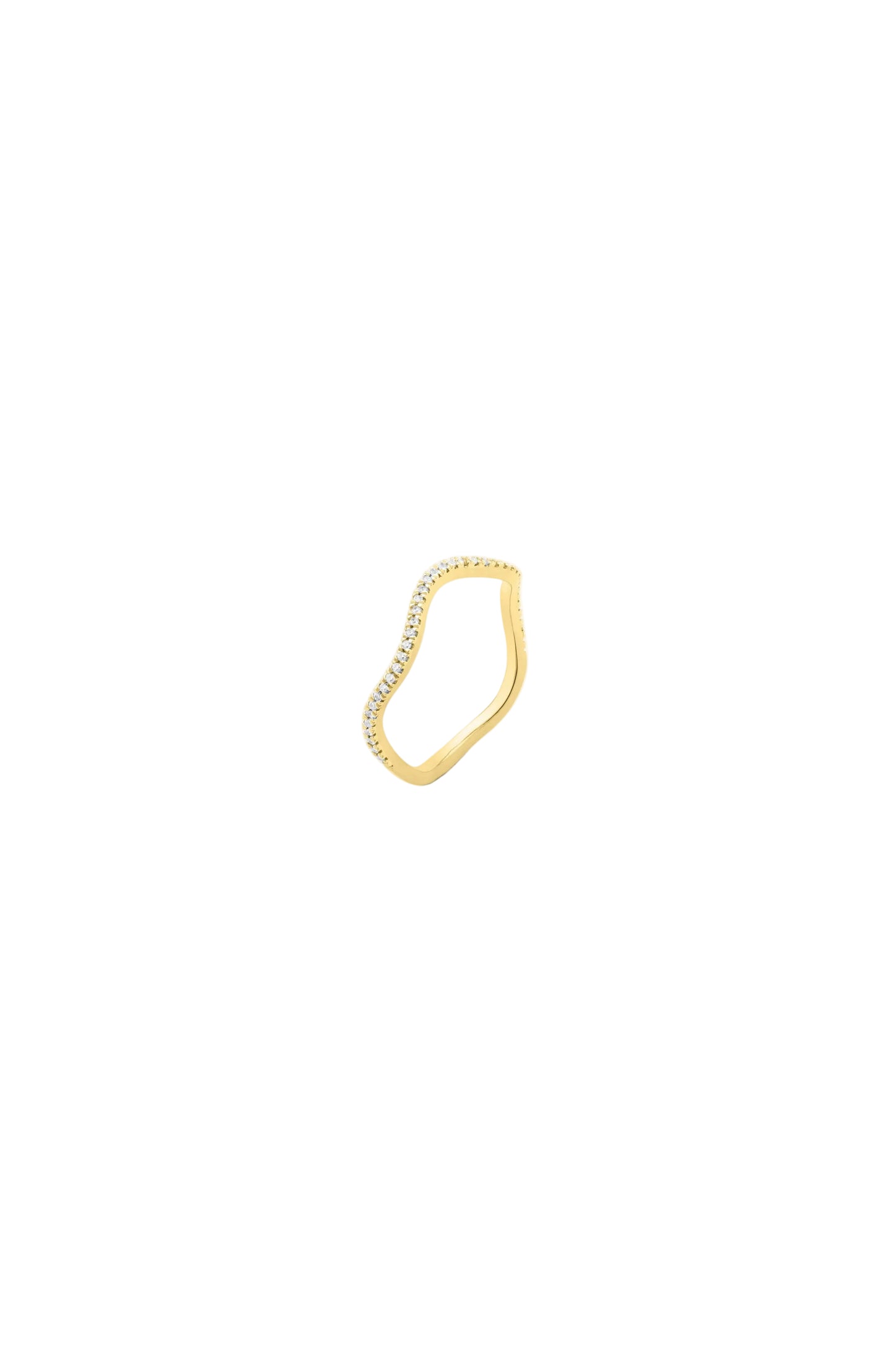 Make Waves Stackable Ring Gold