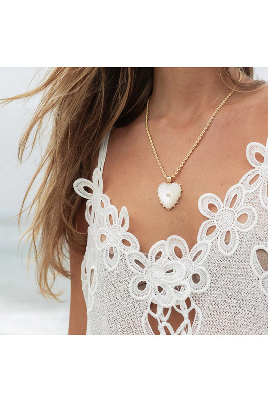 Malene Mother Of Pearl Heart Bail