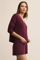 Mara Silky Rib Cardigan