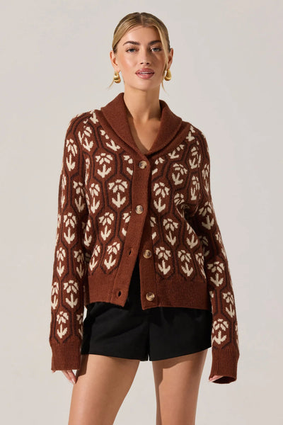 Marcenia Shawl Collar Cardigan