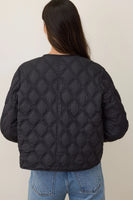 Marina Quilted Liner Jacket Black