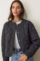 Marina Quilted Liner Jacket Black
