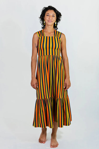 Opal Tiered Hem Midi Dress