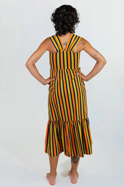 Opal Tiered Hem Midi Dress