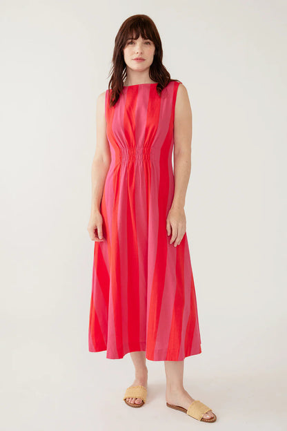 Artsy Traveler Sleeveless Midi Dress