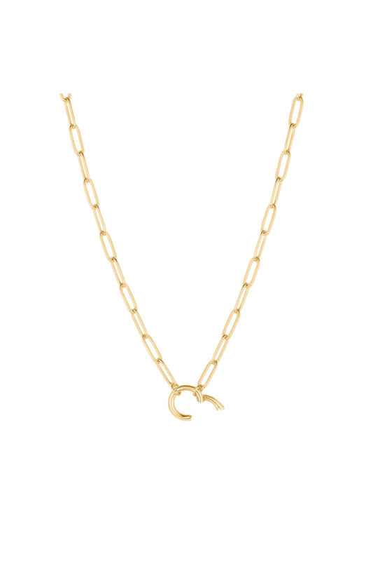 Finn Paperclip Charm Necklace