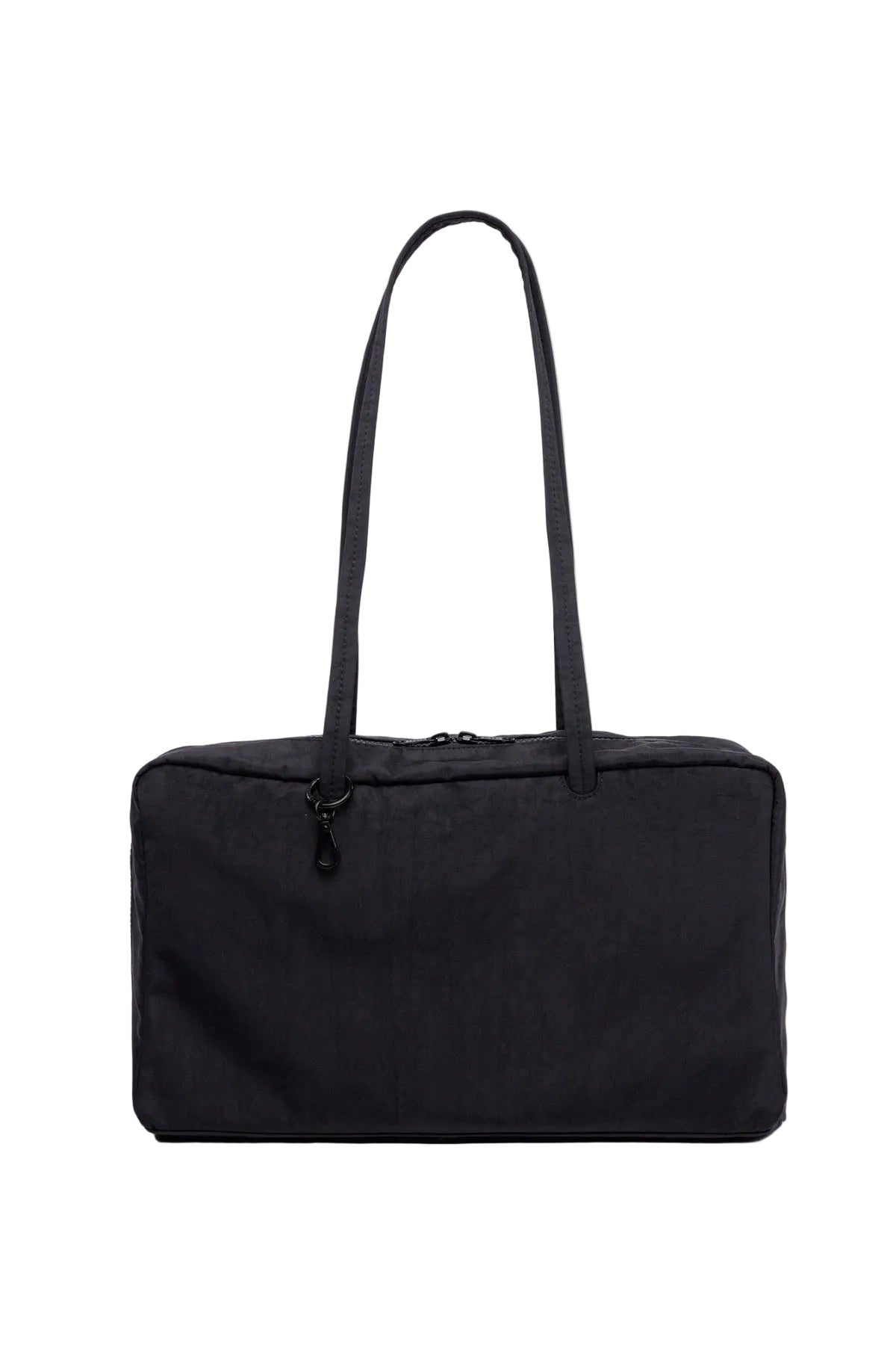 Medium Nylon Bowler Bag Black
