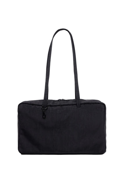 Medium Nylon Bowler Bag Black