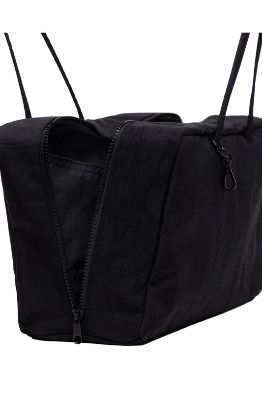 Medium Nylon Bowler Bag Black