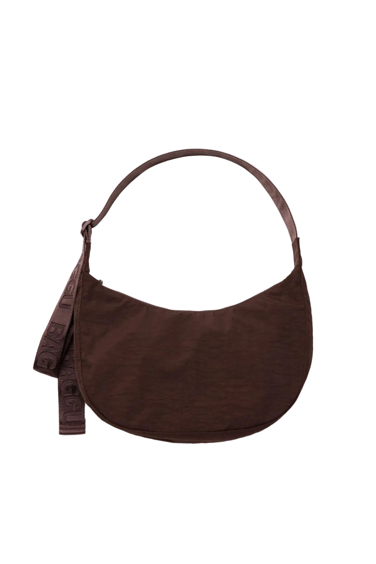 Medium Nylon Crescent Bag Coffee