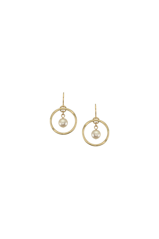 Medium Ring with Pearl Earring