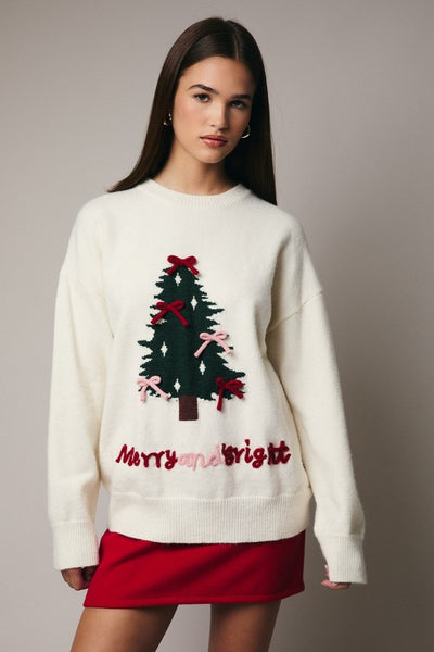 Merry & Bright Christmas Tree Sweater