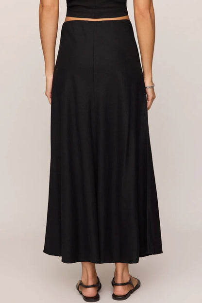 Meryl Linen Blend Midi Skirt