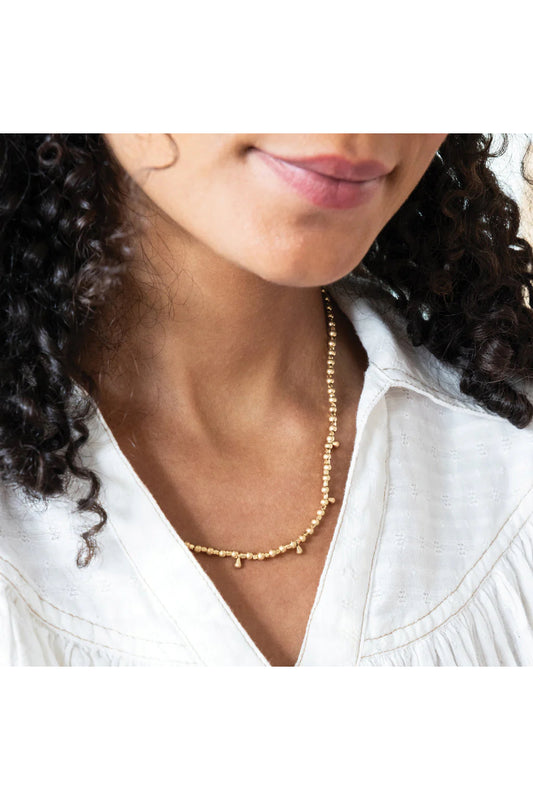Metal Wrap Classic Teardrop Silver & Gold