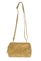 Woven Wrist Strap Crossbody Metallic Gold