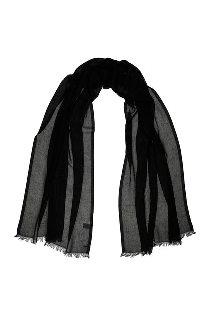 Metallic Woven Evening Wrap Black