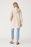 Mid-Length Hooded Sweater Coat