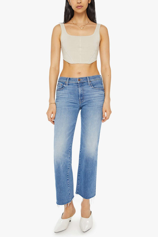 Mid Rise Rambler Ankle Zip Fray