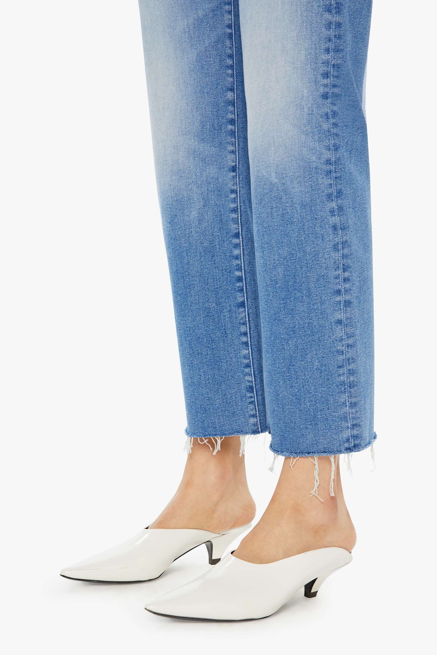 Mid Rise Rambler Ankle Zip Fray