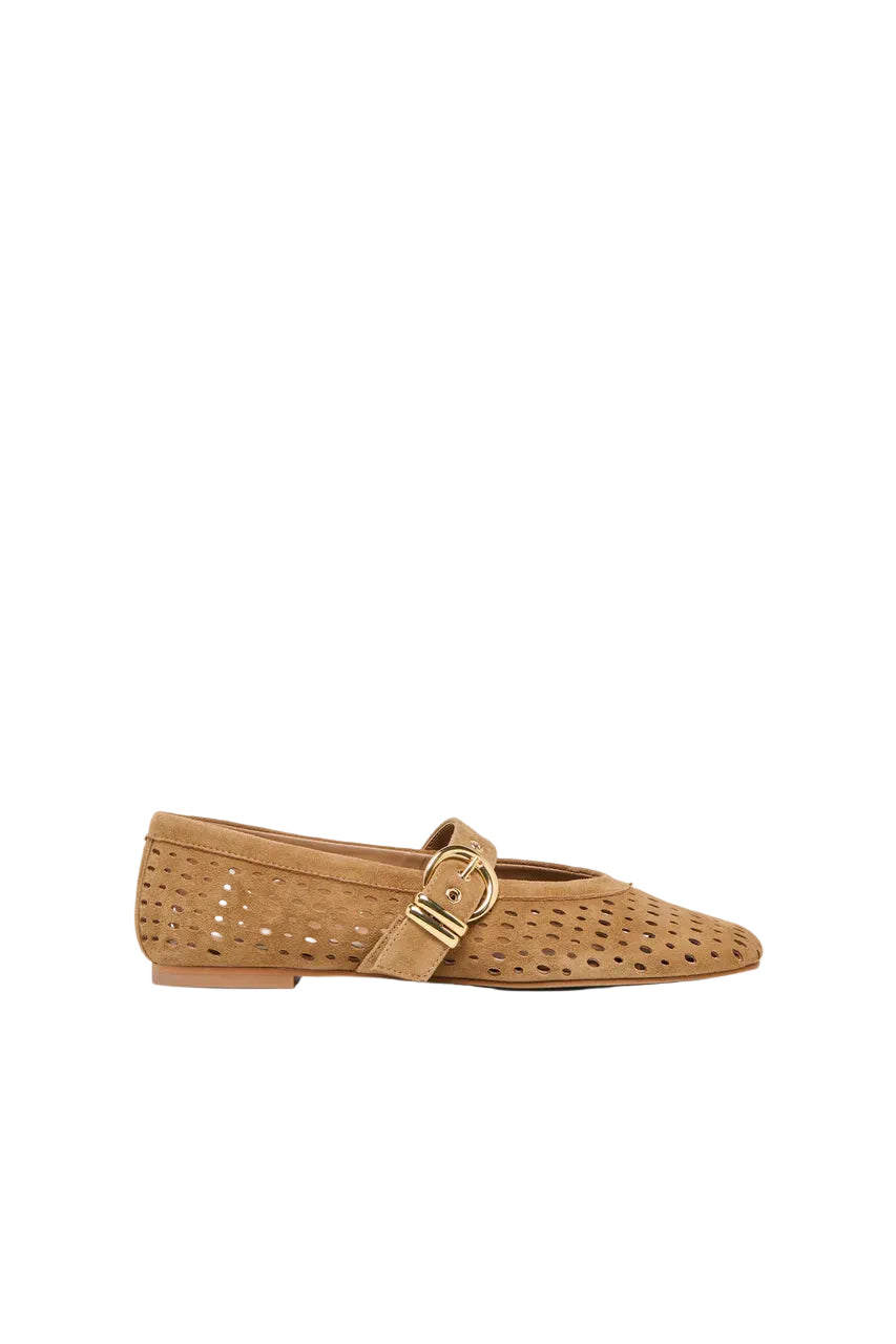 Mikel Perforated Ballet Flats
