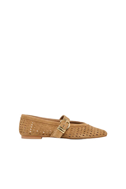 Mikel Perforated Ballet Flats