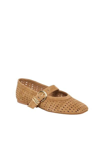 Mikel Perforated Ballet Flats