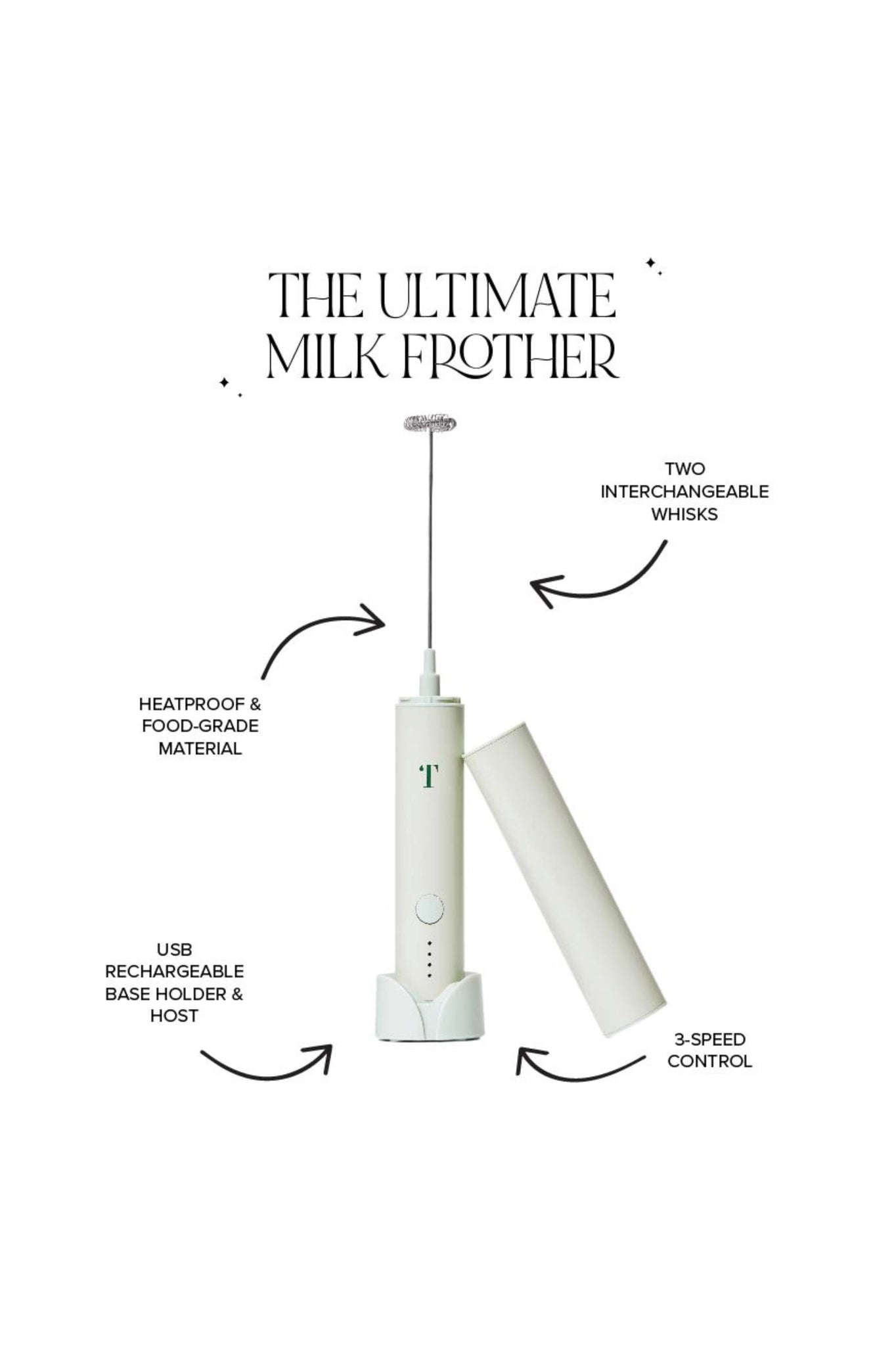 Milk Frother Pistachio