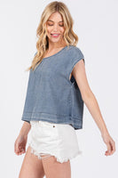 Mineral Wash Boxy Top