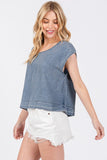 Mineral Wash Boxy Top